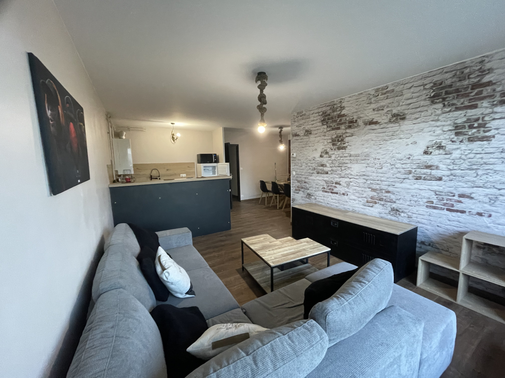 Immo80 – L'immobilier à Amiens et dans la Somme-AMIENS SUD – QUARTIER QUEBEC : TRES BEL APPARTEMENT T2 MEUBLE avec grande terrasse