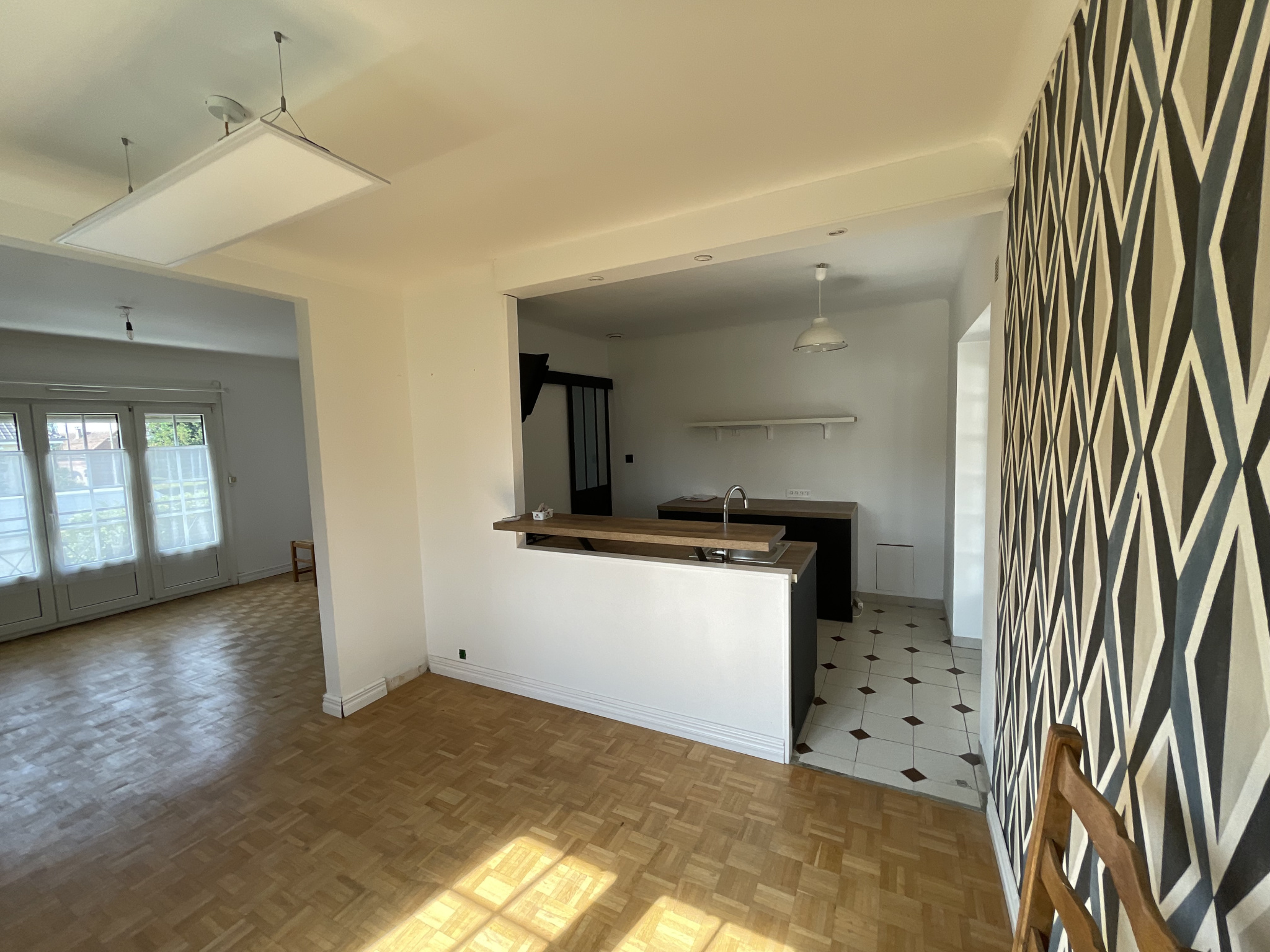 Immo80 – L'immobilier à Amiens et dans la Somme-AMIENS – secteur Avenue de la Defense Passive : PAVILLON INDIVIDUEL T3 sur sous-sol complet