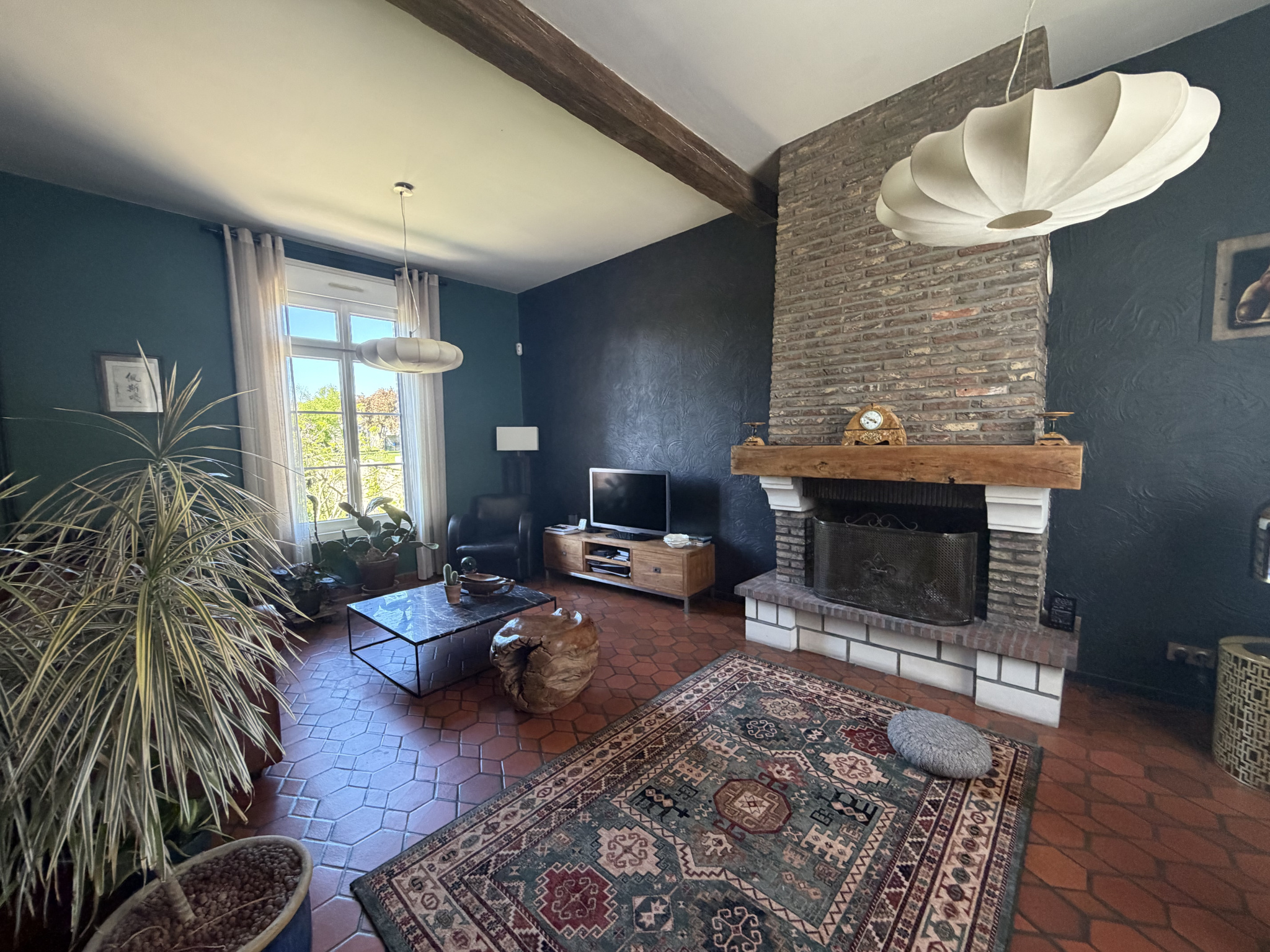 Immo80 – L'immobilier à Amiens et dans la Somme-EN EXCLUSIVITE sur la commune de FLIXECOURT : SUPERBE MAISON DE MAITRE de 150 m2 avec beau jardin arboré