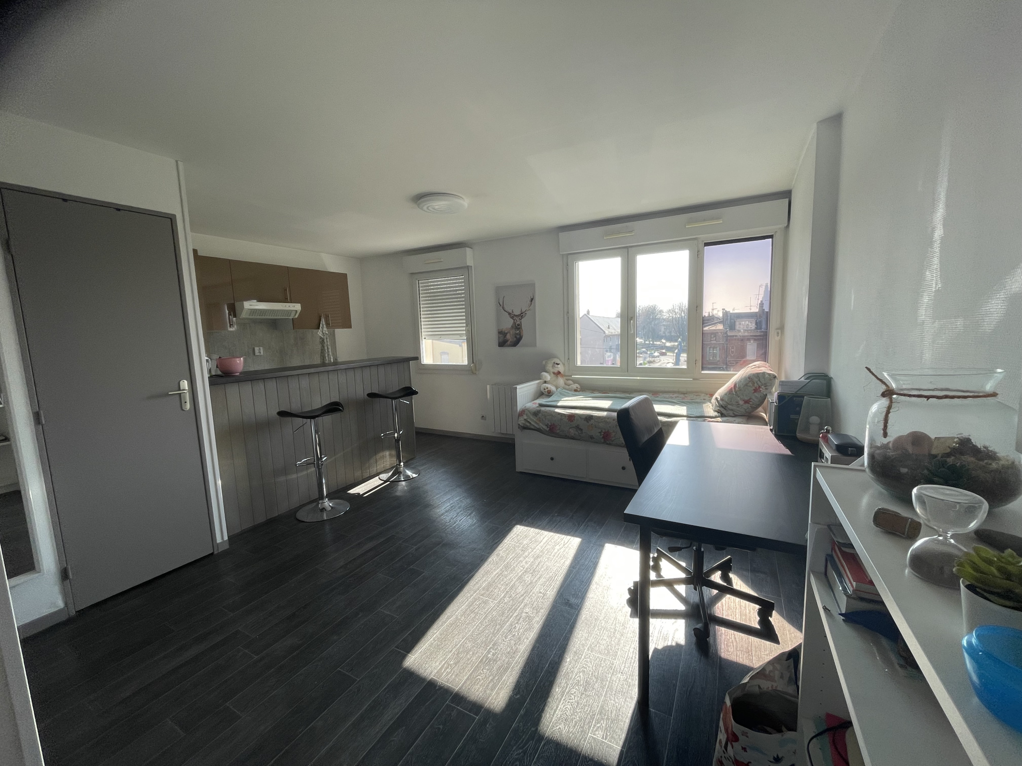 Immo80 – L'immobilier à Amiens et dans la Somme-AMIENS ST PIERRE  – proche Citadelle : BEAU STUDIO dans résidence sécurisée