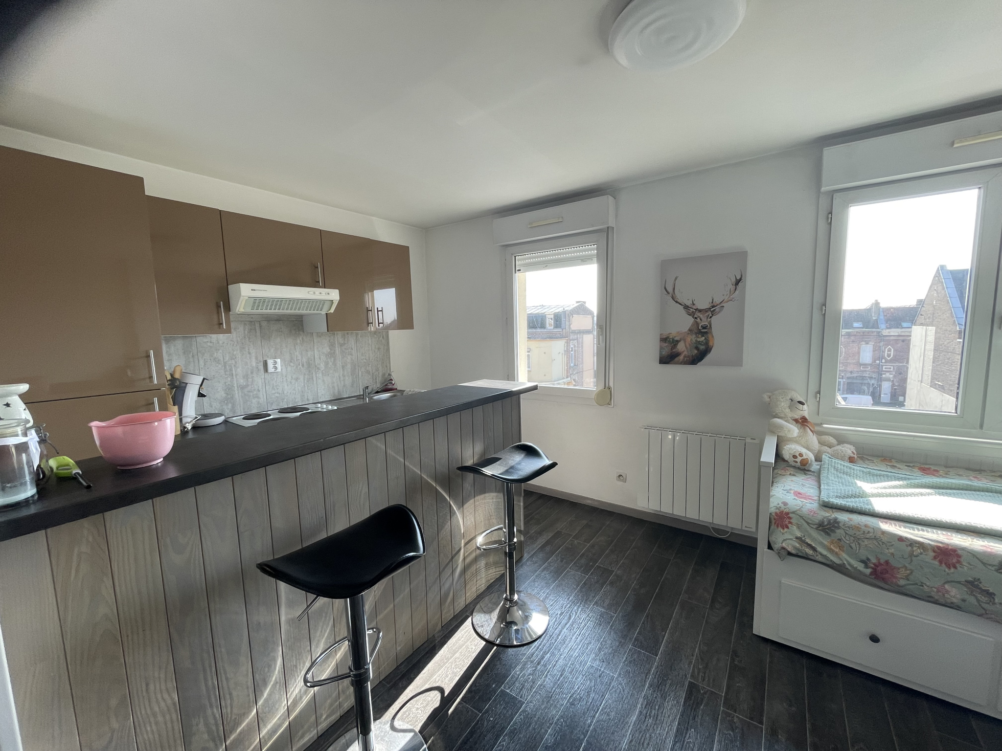 Immo80 – L'immobilier à Amiens et dans la Somme-AMIENS ST PIERRE  – proche Citadelle : BEAU STUDIO dans résidence sécurisée